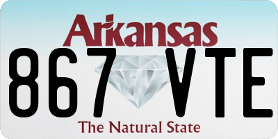 AR license plate 867VTE