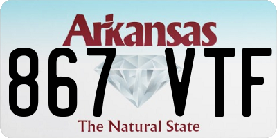 AR license plate 867VTF