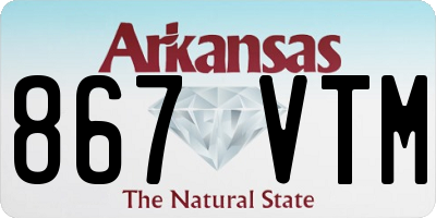 AR license plate 867VTM