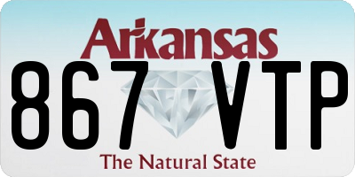 AR license plate 867VTP