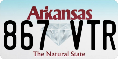 AR license plate 867VTR