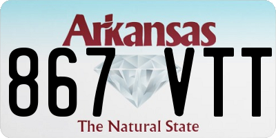 AR license plate 867VTT