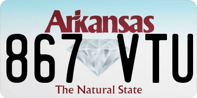 AR license plate 867VTU
