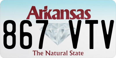 AR license plate 867VTV