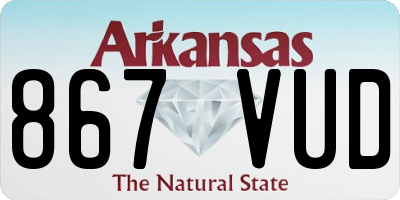 AR license plate 867VUD