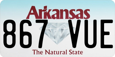 AR license plate 867VUE
