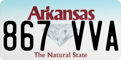 AR license plate 867VVA