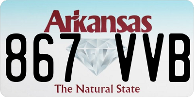 AR license plate 867VVB