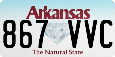 AR license plate 867VVC