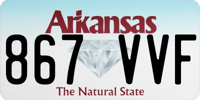 AR license plate 867VVF