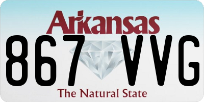 AR license plate 867VVG