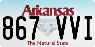 AR license plate 867VVI