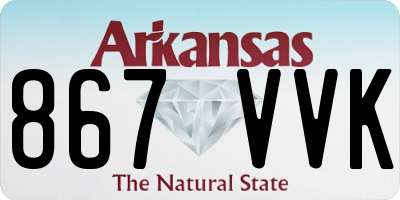 AR license plate 867VVK