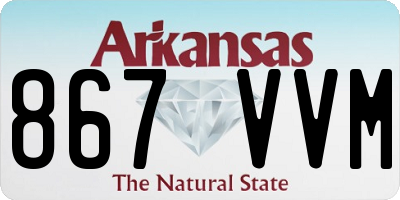 AR license plate 867VVM