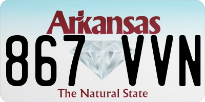 AR license plate 867VVN