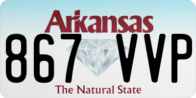 AR license plate 867VVP