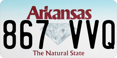 AR license plate 867VVQ
