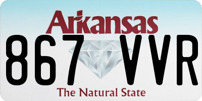 AR license plate 867VVR