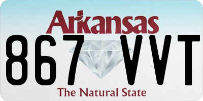 AR license plate 867VVT