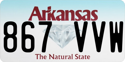 AR license plate 867VVW