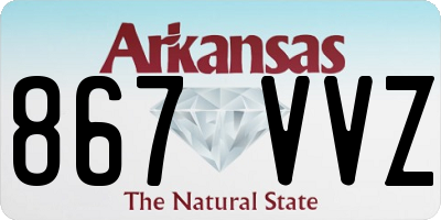 AR license plate 867VVZ