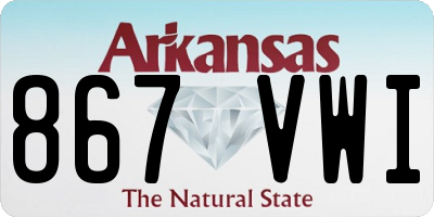 AR license plate 867VWI