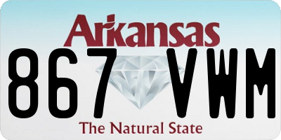 AR license plate 867VWM