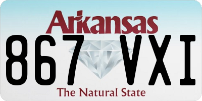 AR license plate 867VXI