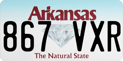 AR license plate 867VXR