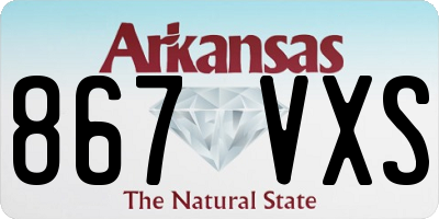 AR license plate 867VXS