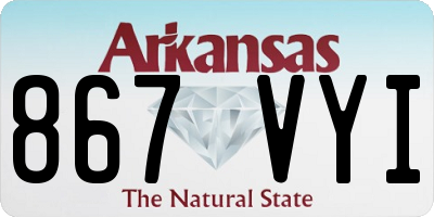 AR license plate 867VYI