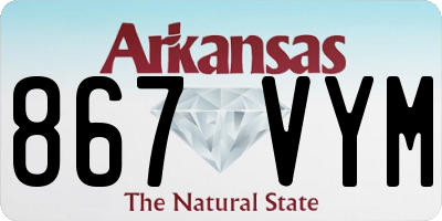 AR license plate 867VYM