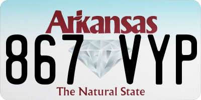 AR license plate 867VYP