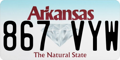 AR license plate 867VYW