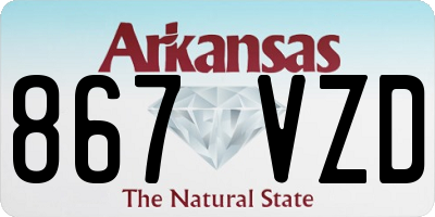 AR license plate 867VZD