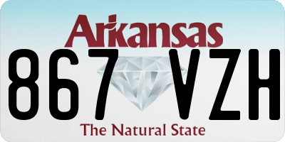 AR license plate 867VZH