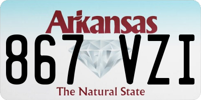 AR license plate 867VZI
