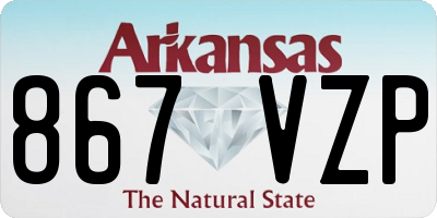 AR license plate 867VZP