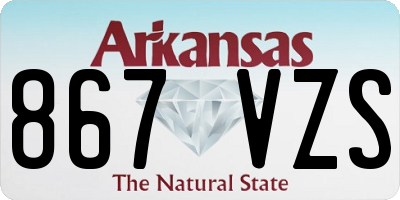 AR license plate 867VZS