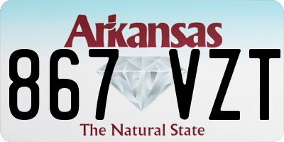 AR license plate 867VZT