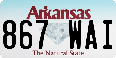 AR license plate 867WAI