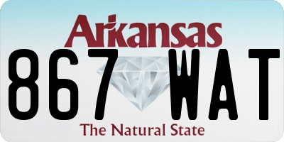 AR license plate 867WAT
