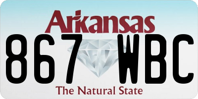 AR license plate 867WBC