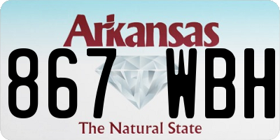 AR license plate 867WBH
