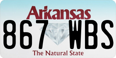 AR license plate 867WBS