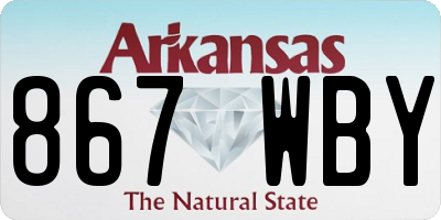 AR license plate 867WBY