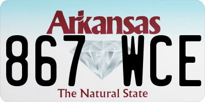 AR license plate 867WCE