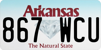 AR license plate 867WCU