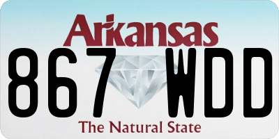 AR license plate 867WDD