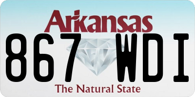 AR license plate 867WDI